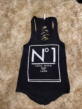 Ocasion Black Cut‎ Open Back Tank Size Medium